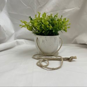 Faux Boxwood Hanging Plant